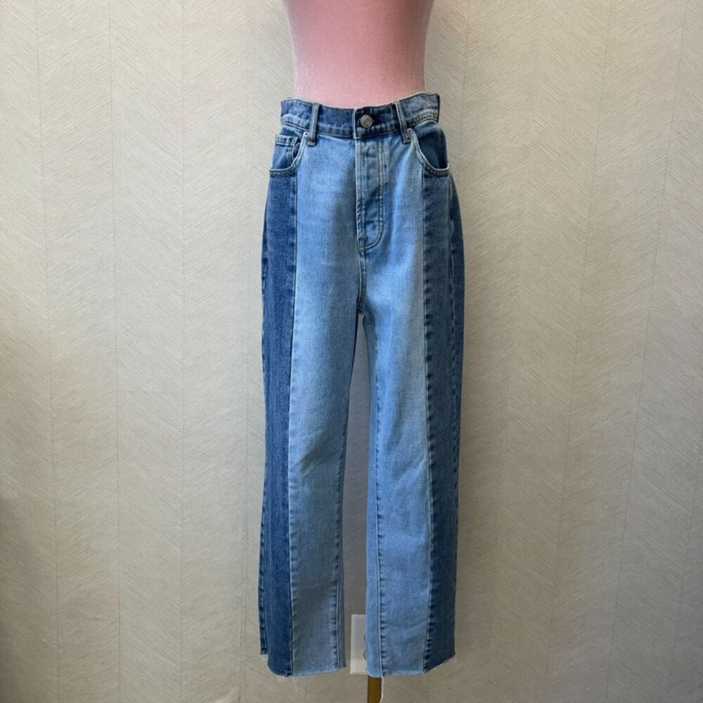 Pacsun High Rise Straight Medium Wash two tone Jeans Size 26